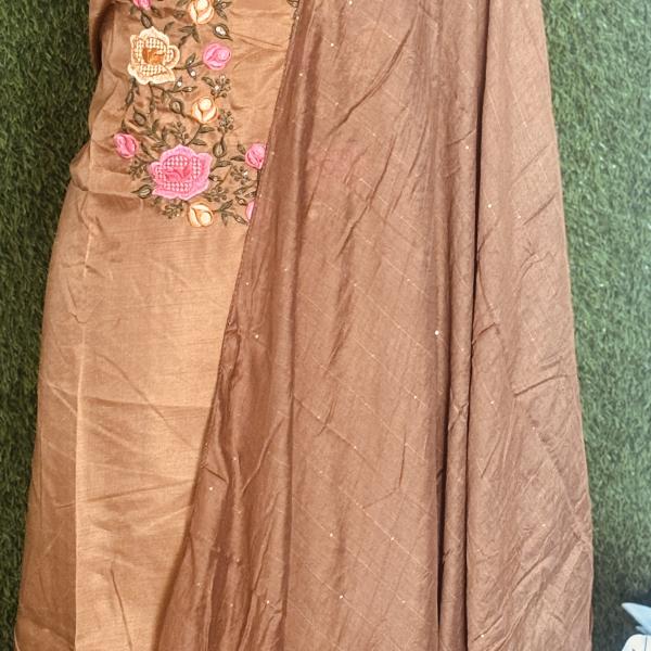 Unstitched silk salwar Suit for Women