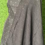 Black coloured Unstitched Churidar Material