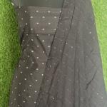 Black coloured Unstitched Churidar Material
