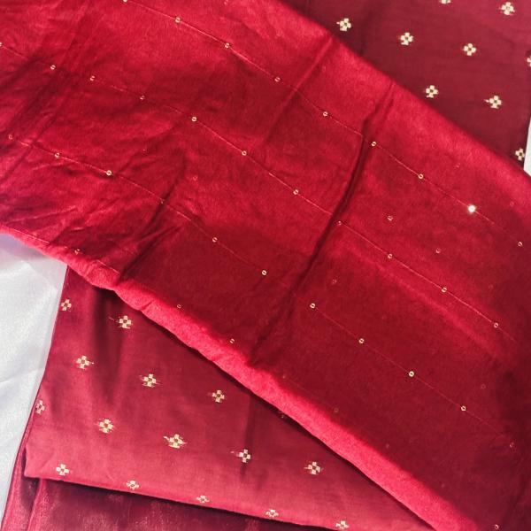 Semi silk Unstitched Churidar Material