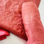 Unstitched churidar silk material