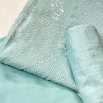 Unstitched churidar silk material