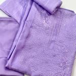 Unstitched churidar silk material