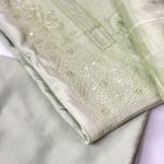 Unstitched churidar silk material