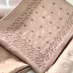 Unstitched churidar silk material