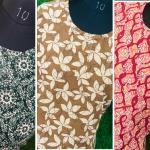 Pack of 3 Multi coloured Slitted Kurti Top for women