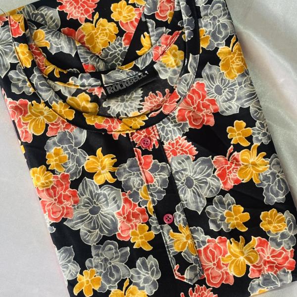 Pack of 3 Multi coloured Slitted Kurti Top for women