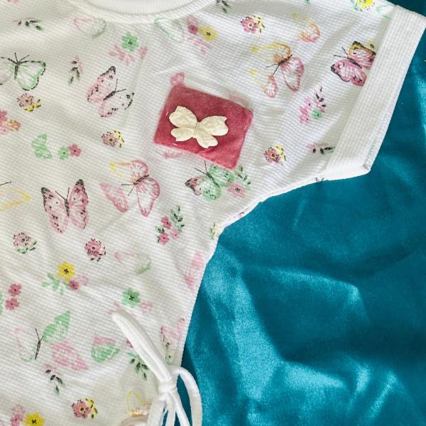 Kid's girls top with cotton blend Skirts.