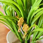 Gold plated fancy earrings for women