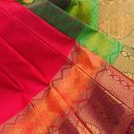 Pure Soft Silk saree with Rich borders and attached blouse piece
